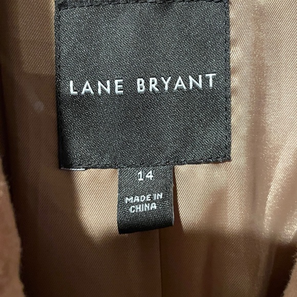 Lane Bryant Camel Double-Breasted Coat Size 14 - Picture 3 of 8